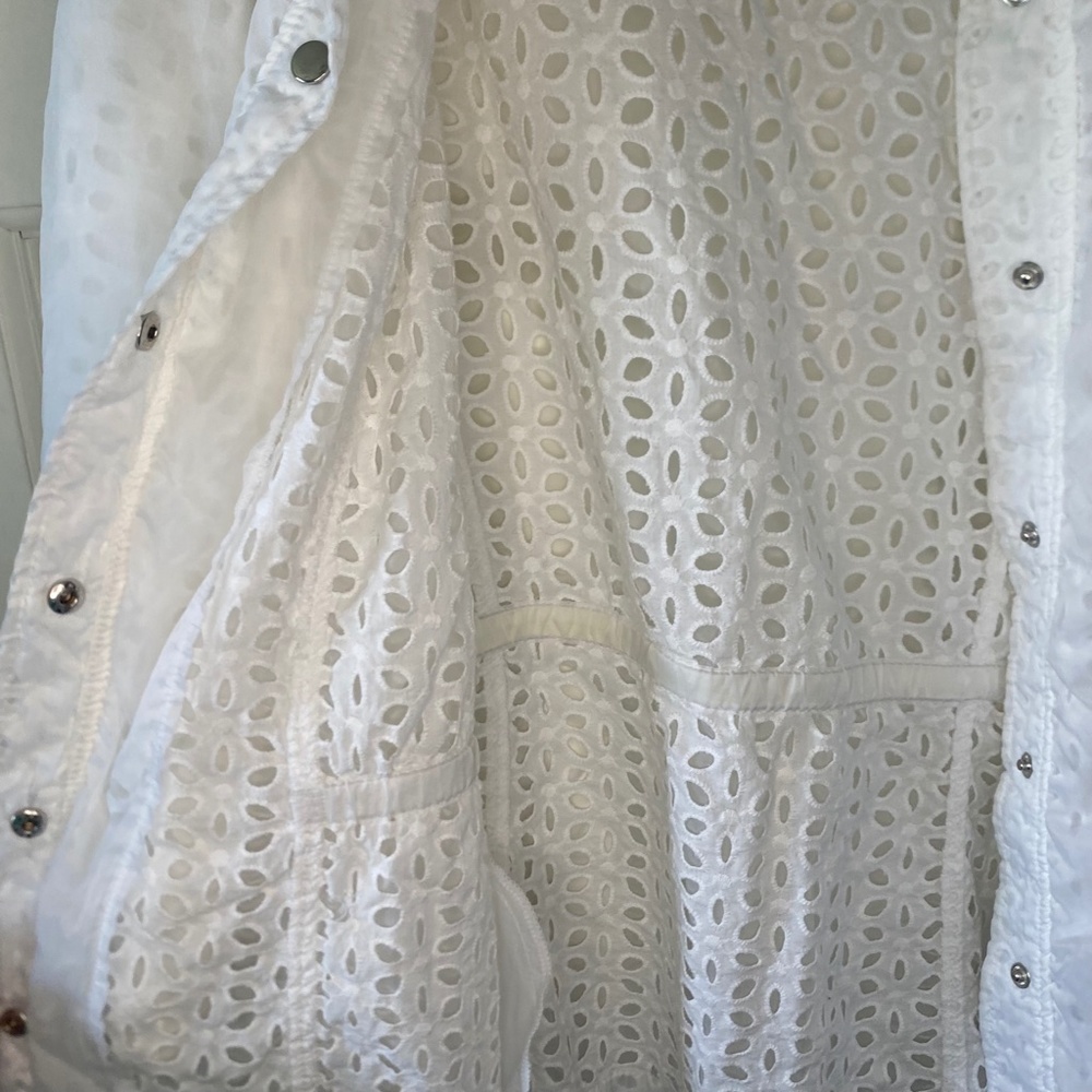 *SET* Chico's Zenergy Collection White Eyelet Jacket & Tank - Sz XL (Chico's 3) - Picture 5 of 13